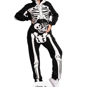 Maternity skeleton onesie. Only worn once.